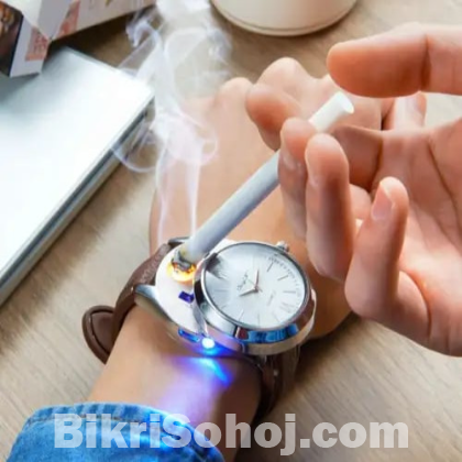USB Rechargeable Cigarettes lighter watch